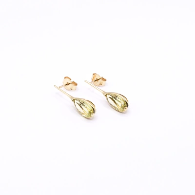 Golden Quartz Earrings - Radiance