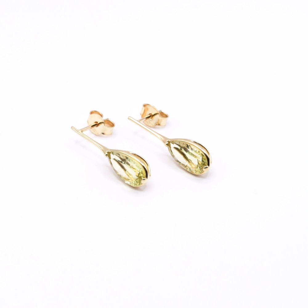 Golden Quartz Earrings - Radiance