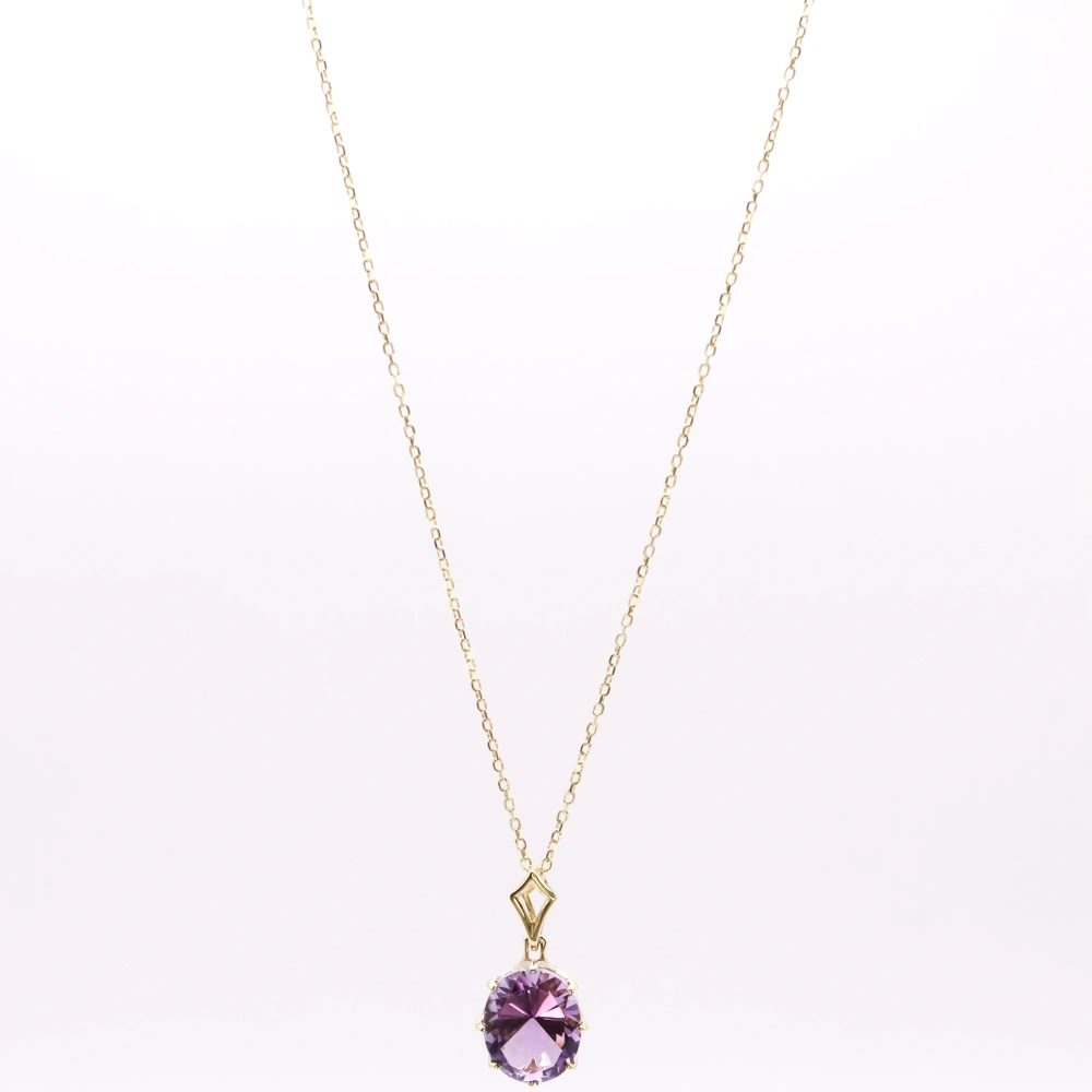 Purple Amethyst Pendant - Calm Energy