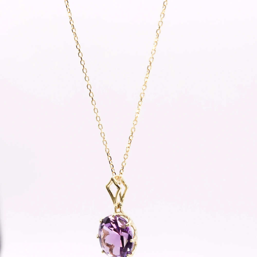Purple Amethyst Pendant - Calm Energy