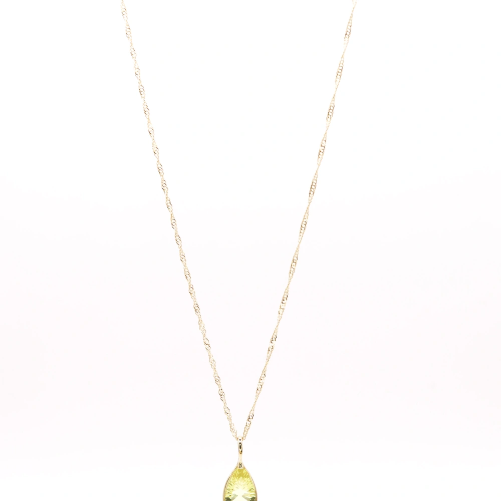 Golden Quartz Pendant - Solar Glow
