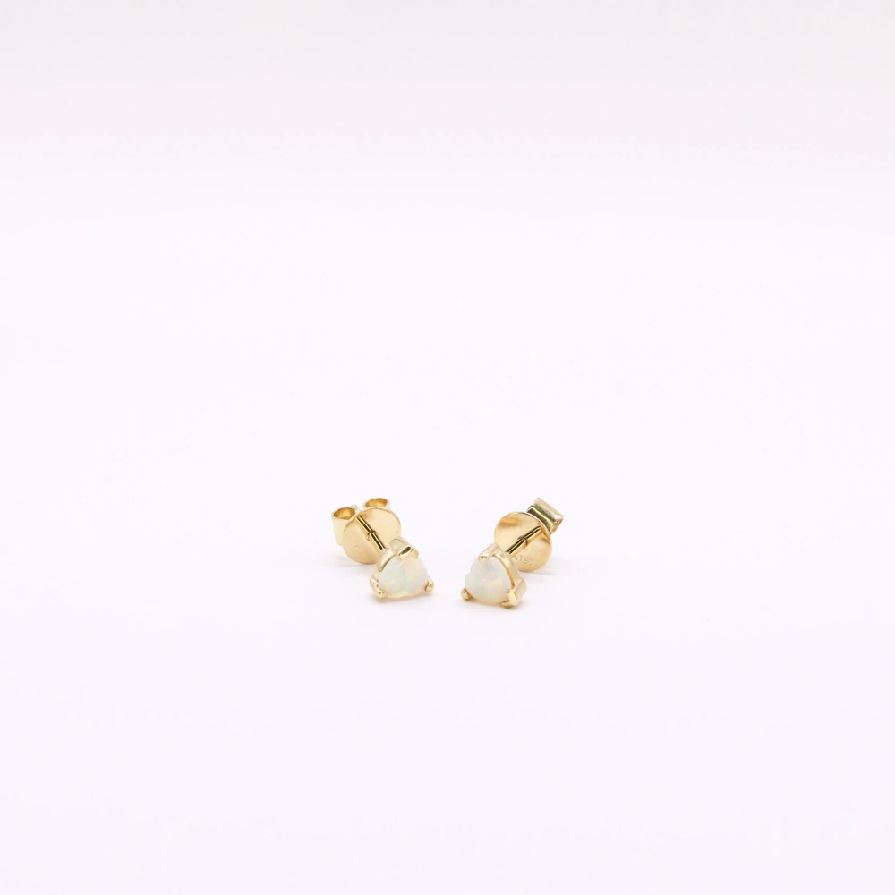 White Opal Studs - Intuitive Light