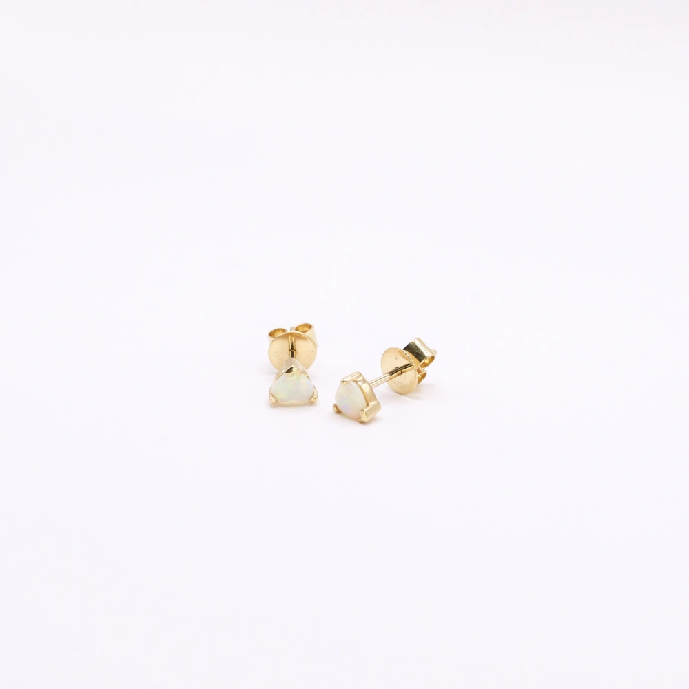 White Opal Studs - Intuitive Light