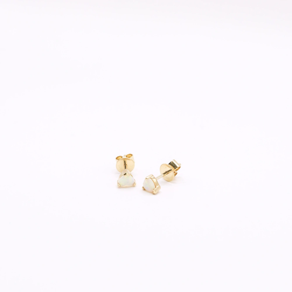 White Opal Studs - Intuitive Light