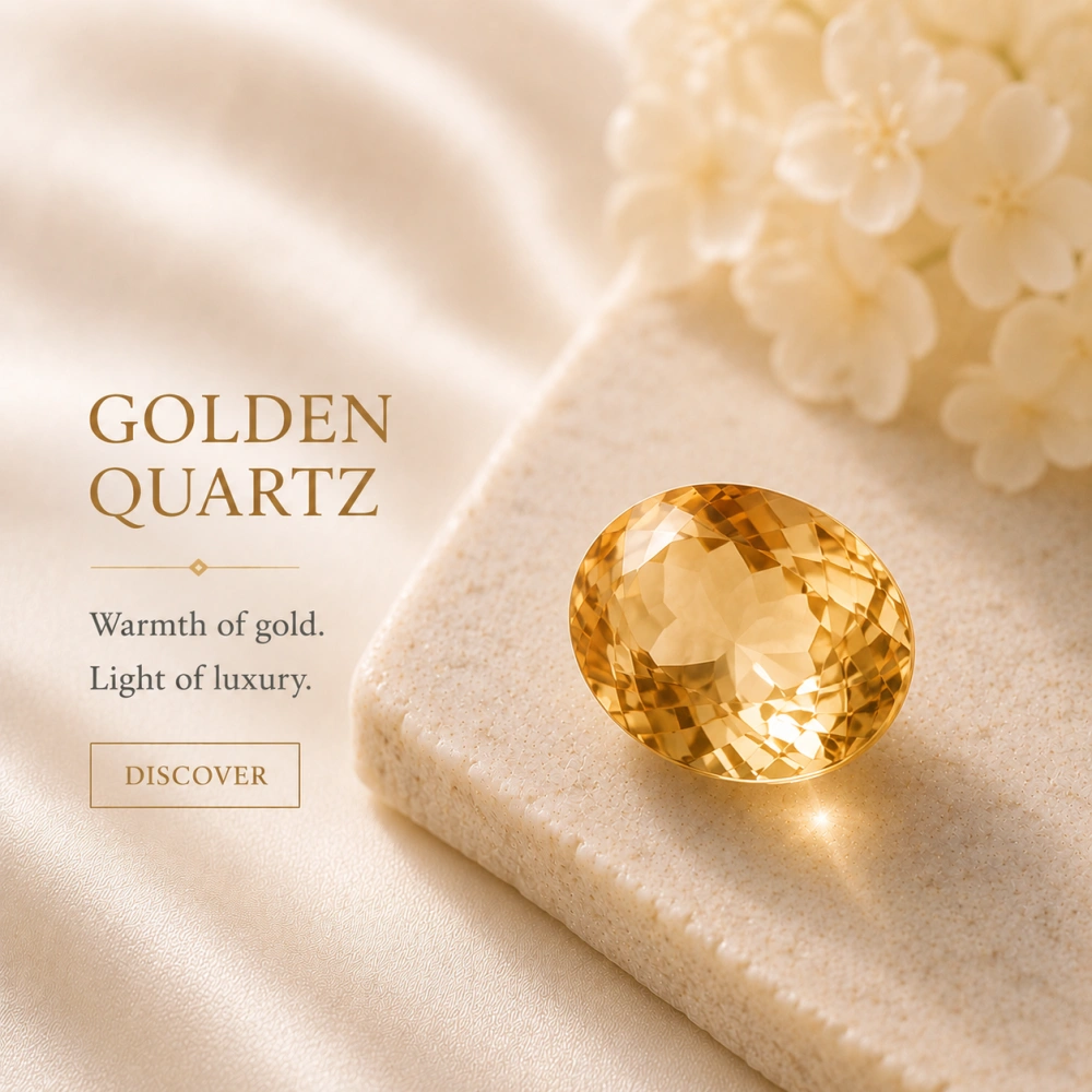 Golden Quartz Pendant - Solar Glow